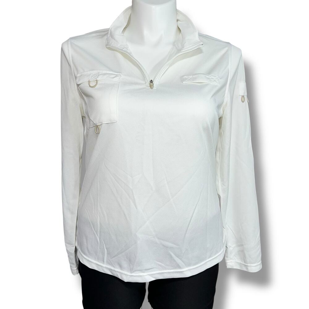 Gander Mountain Womens Athletic Shirt Top Long Sleeve Outdoor Fishing Hiking XL - Picture 1 of 12